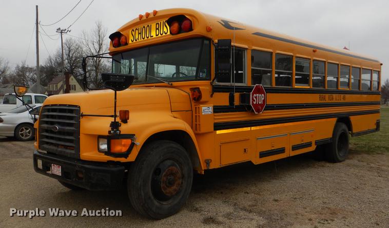 image for item DG0957 1998 Ford B800 school bus