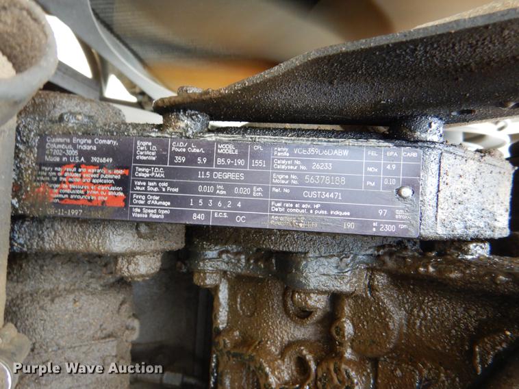 image for item DG0957 1998 Ford B800 school bus