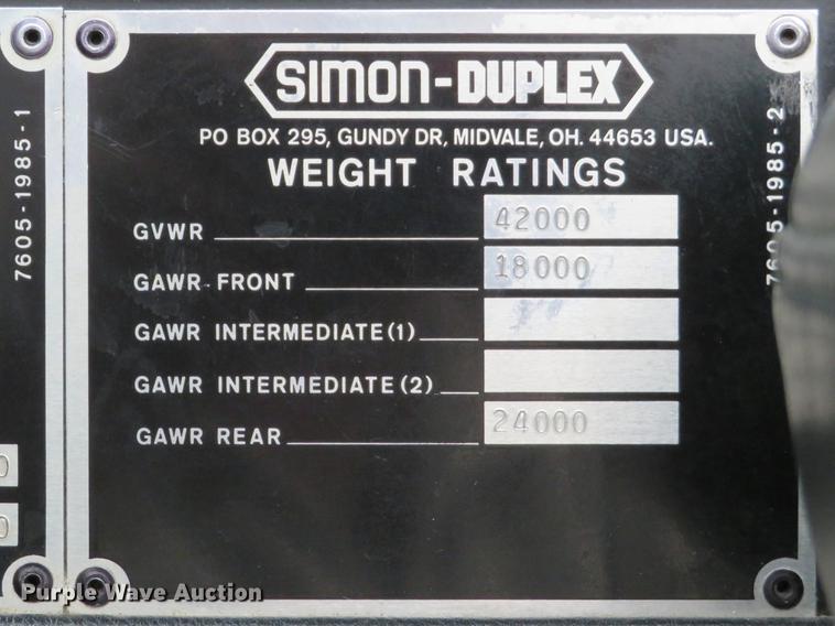 image for item DG3902 1990 Simon Duplex 5186-90 rescue truck