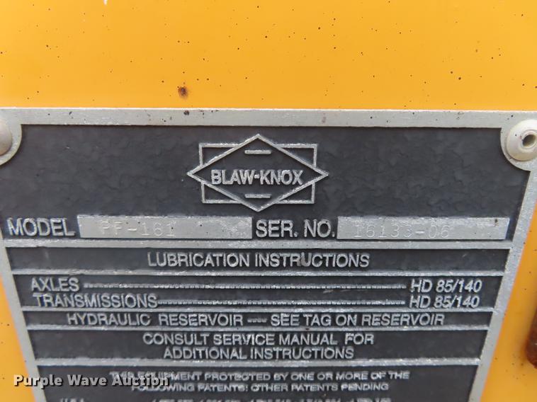 image for item DN9071 Blaw-Knox PF-161 paver