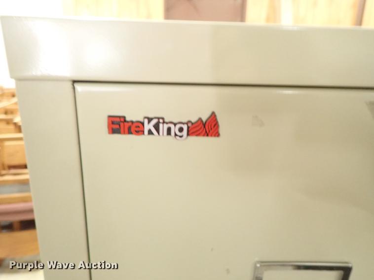 image for item EH9182 Fire King four drawer file cabinet