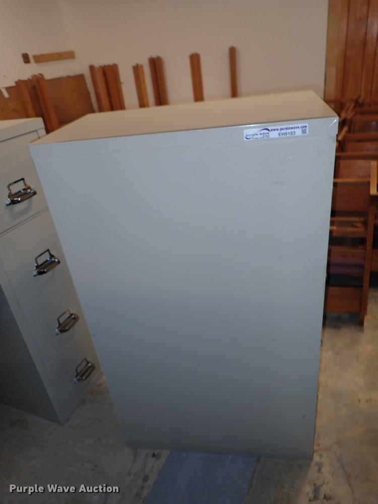 image for item EH9183 Fire King four drawer file cabinet