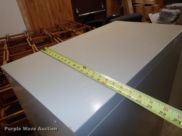 image for item EH9183 Fire King four drawer file cabinet