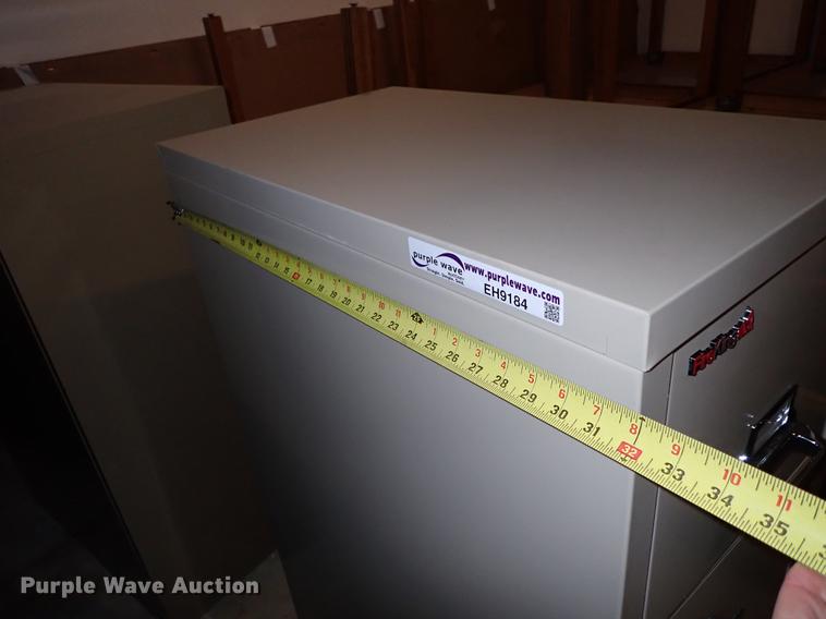 image for item EH9184 Fire King four drawer file cabinet