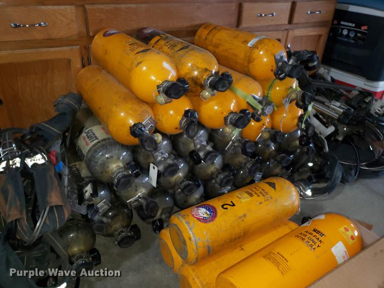 image for item EN9838 Approximately 35 Scott 2216 Air-Pak bottles