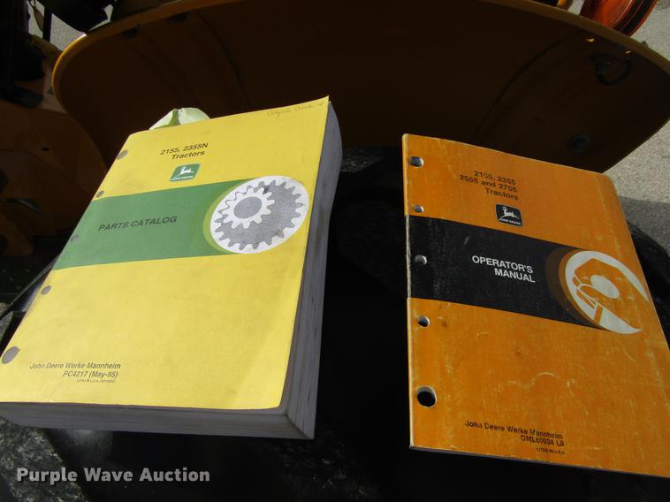 image for item EU9587 1992 John Deere 2155 tractor