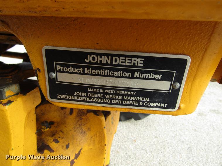 image for item EU9587 1992 John Deere 2155 tractor