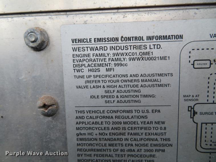 image for item EV9596 2009 Westward Industries GO-4 Interceptor III utility vehicle