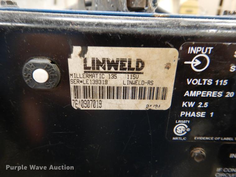 image for item FK9016 Miller Millermatic 135 wire welder
