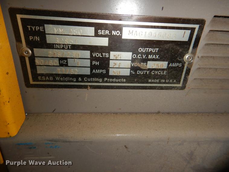 image for item FK9017 Esab Migmaster 250 welder