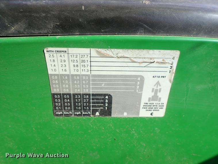 image for item FN9785 John Deere 4600 tractor