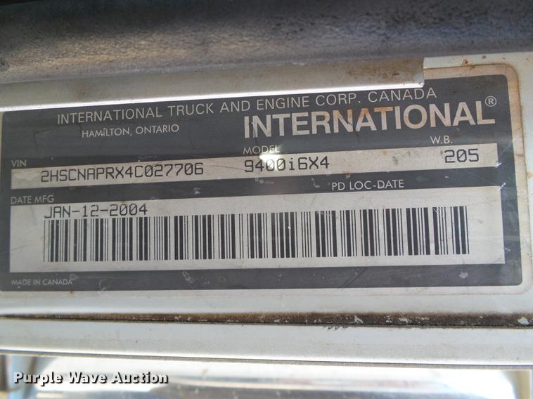 image for item DF2978 2004 International Eagle 9400i silage truck