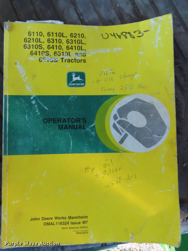 image for item DF7725 1998 John Deere 6410 tractor
