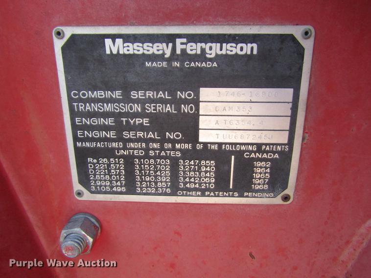 image for item DF7916 1983 Massey-Ferguson 860 combine