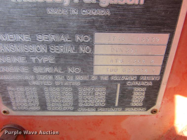 image for item DF7917 1981 Massey-Ferguson 860 combine