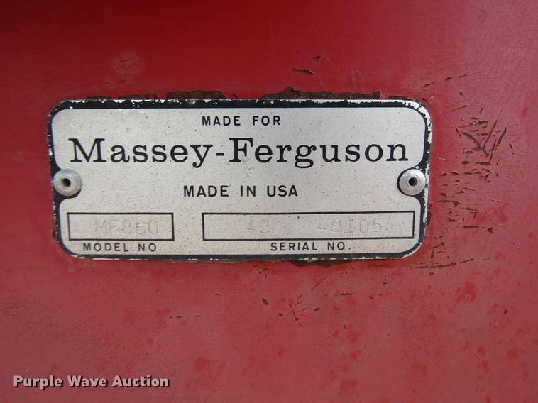 image for item DF7926 1983 Massey-Ferguson 860 combine
