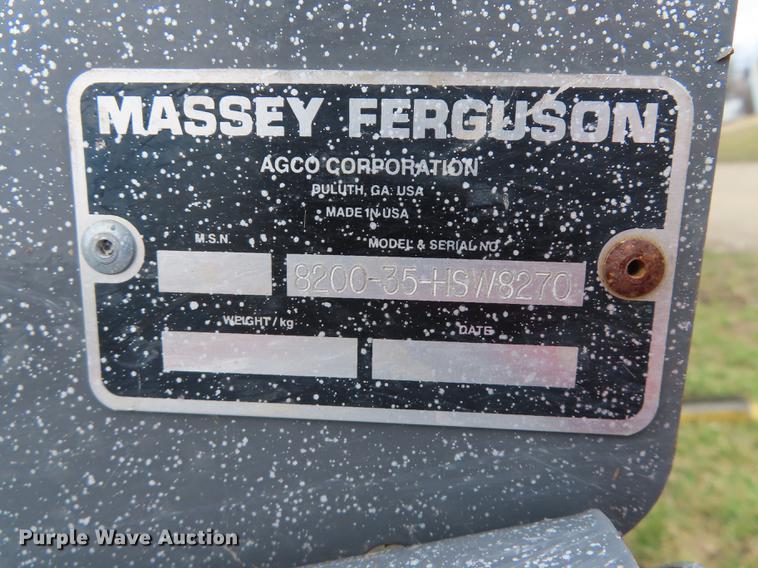 image for item DN9070 2007 Massey-Ferguson 8200 flex head