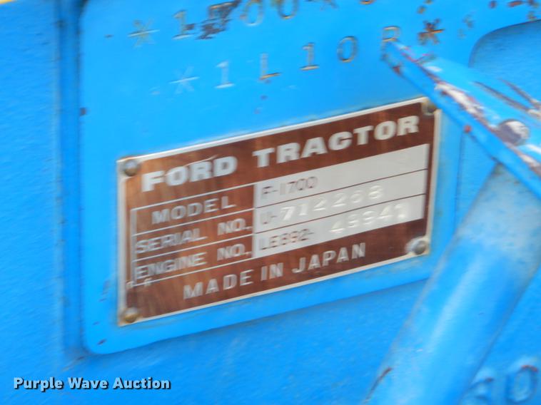 image for item EZ9840 Ford 1700 tractor