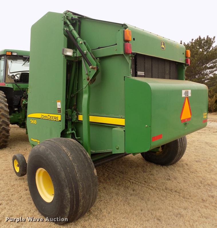 image for item FA9516 2009 John Deere 568 Mega Wide Plus round baler