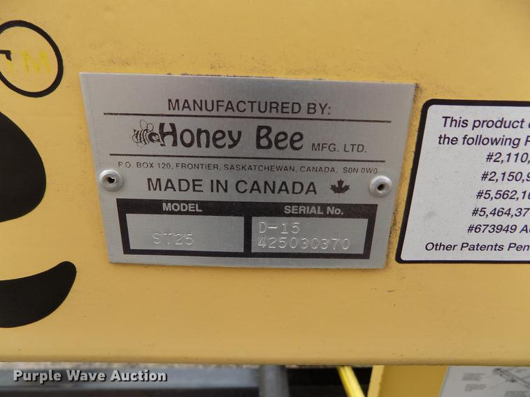 image for item FA9518 2003 Honey Bee ST25 rigid draper head