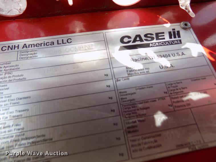 image for item FH9156 2012 Case IH 7088 Axial-Flow combine
