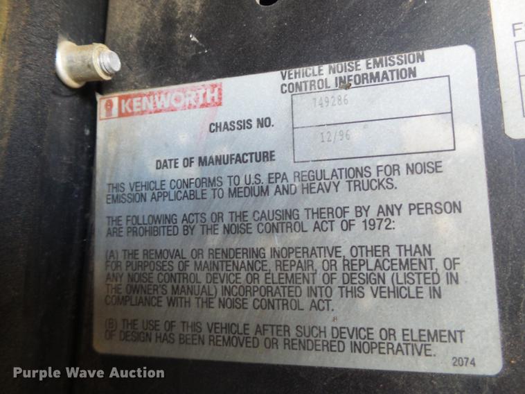 image for item FS9507 1997 Kenworth T800 semi truck