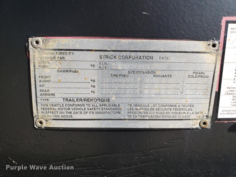image for item DF3353 1999 Strick container trailer