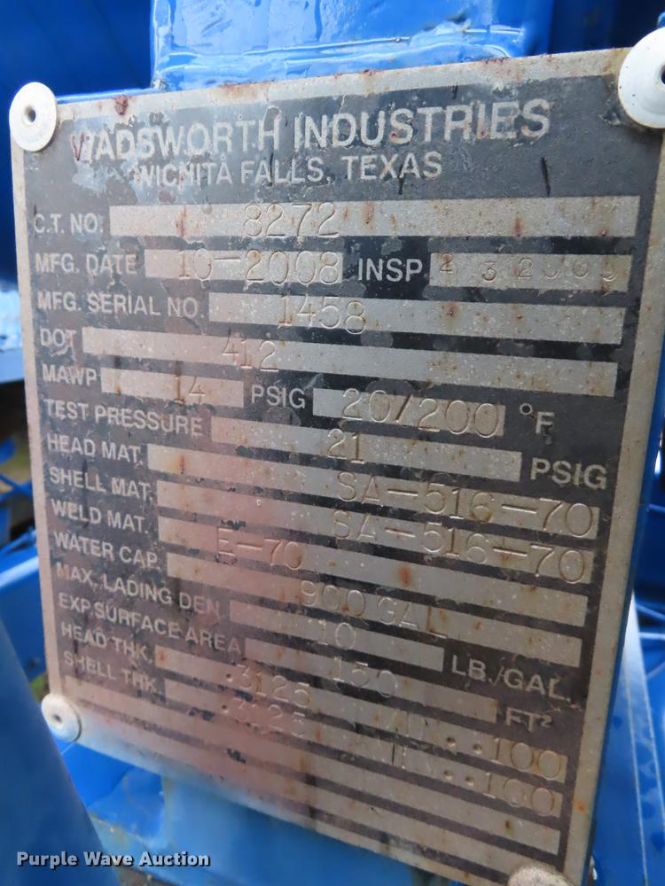 image for item DN9139 1977 Nabors pup tank trailer