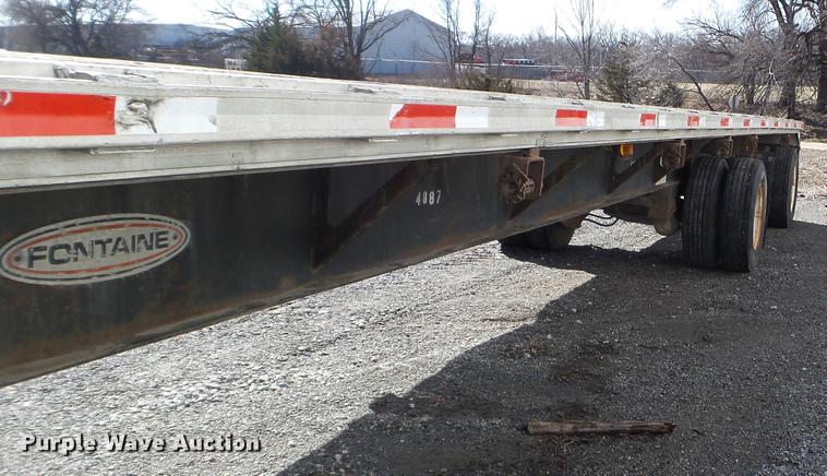 image for item EW9987 1998 Fontaine LFTW-6-8048WSAK flatbed trailer