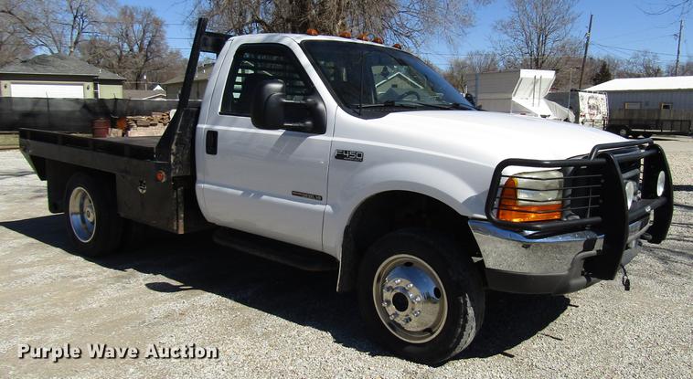 image for item DB6765 1999 Ford F450 Super Duty flatbed truck