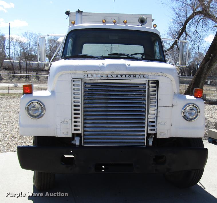 image for item DB6766 1975 International semi truck with Utility bottom dump trailer