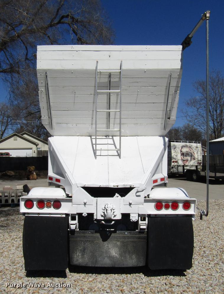 image for item DB6766 1975 International semi truck with Utility bottom dump trailer