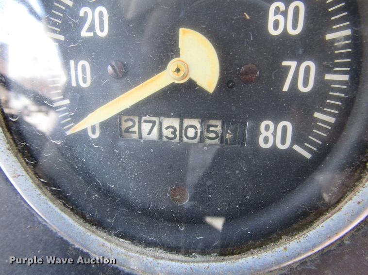 image for item DB6766 1975 International semi truck with Utility bottom dump trailer