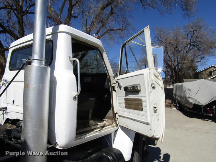 image for item DB6766 1975 International semi truck with Utility bottom dump trailer