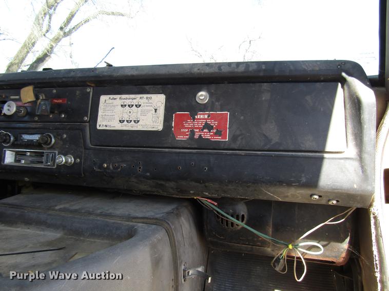 image for item DB6766 1975 International semi truck with Utility bottom dump trailer