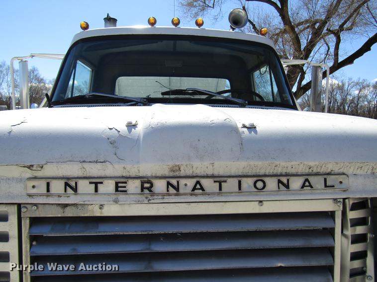 image for item DB6766 1975 International semi truck with Utility bottom dump trailer