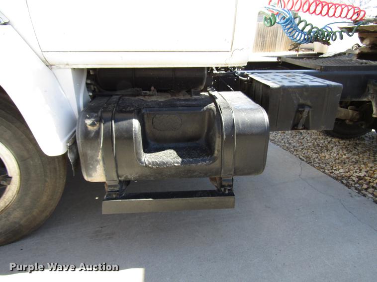 image for item DB6766 1975 International semi truck with Utility bottom dump trailer