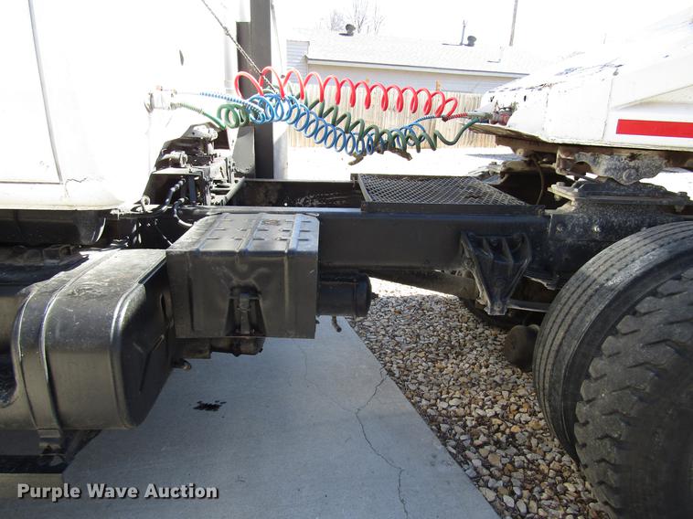 image for item DB6766 1975 International semi truck with Utility bottom dump trailer