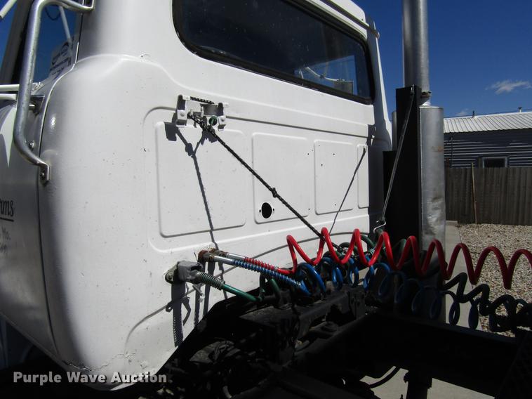 image for item DB6766 1975 International semi truck with Utility bottom dump trailer