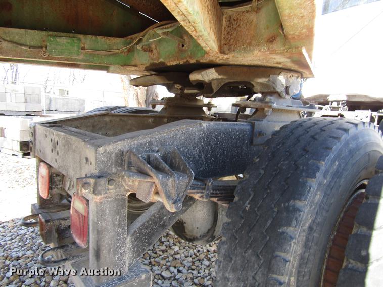 image for item DB6766 1975 International semi truck with Utility bottom dump trailer