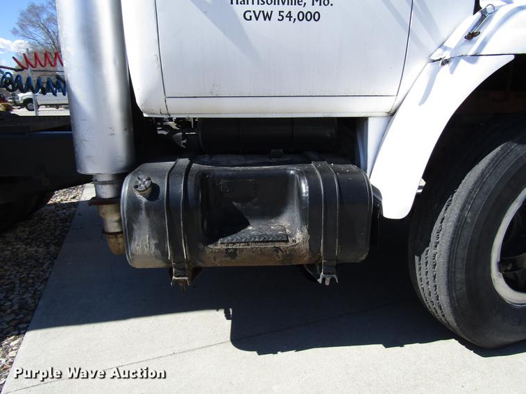 image for item DB6766 1975 International semi truck with Utility bottom dump trailer