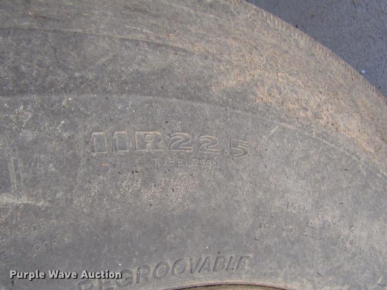 image for item DB6766 1975 International semi truck with Utility bottom dump trailer