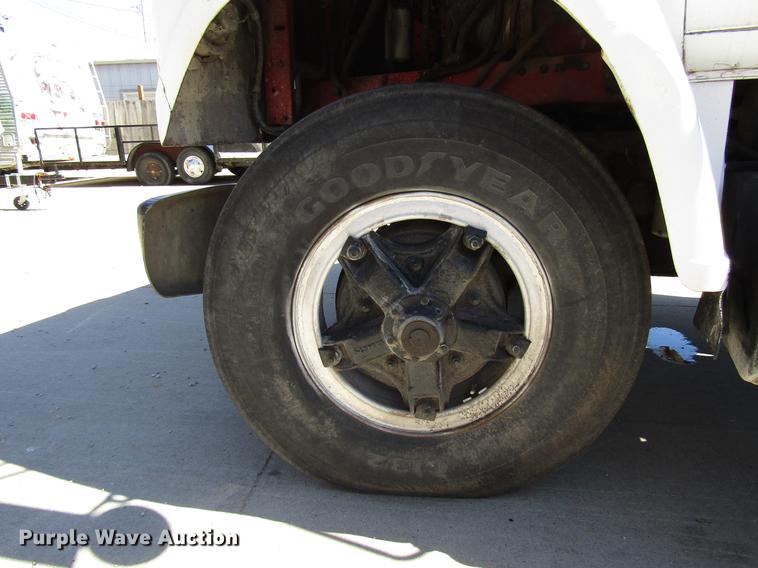 image for item DB6766 1975 International semi truck with Utility bottom dump trailer