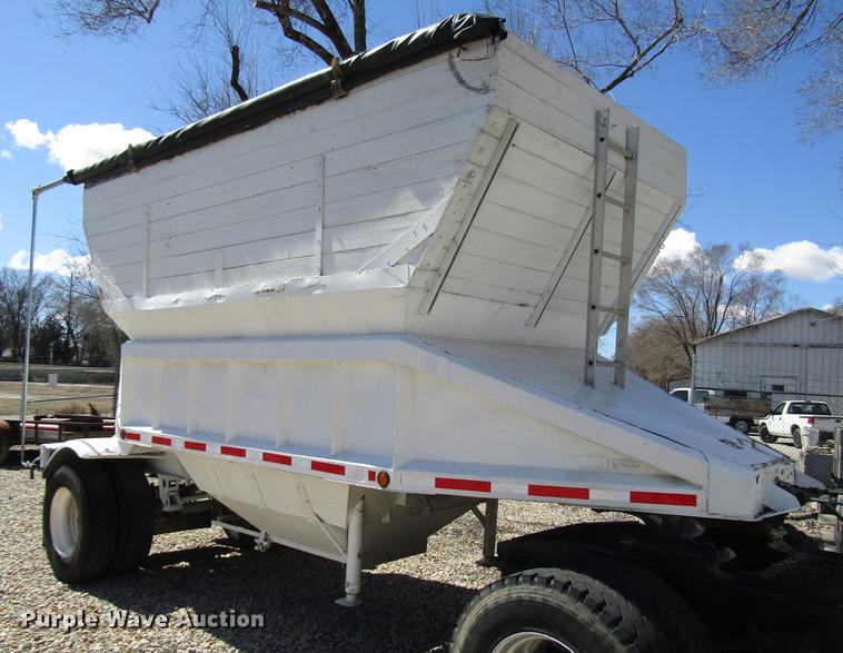 image for item DB6766 1975 International semi truck with Utility bottom dump trailer