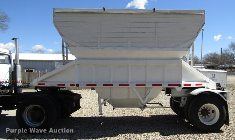 image for item DB6766 1975 International semi truck with Utility bottom dump trailer