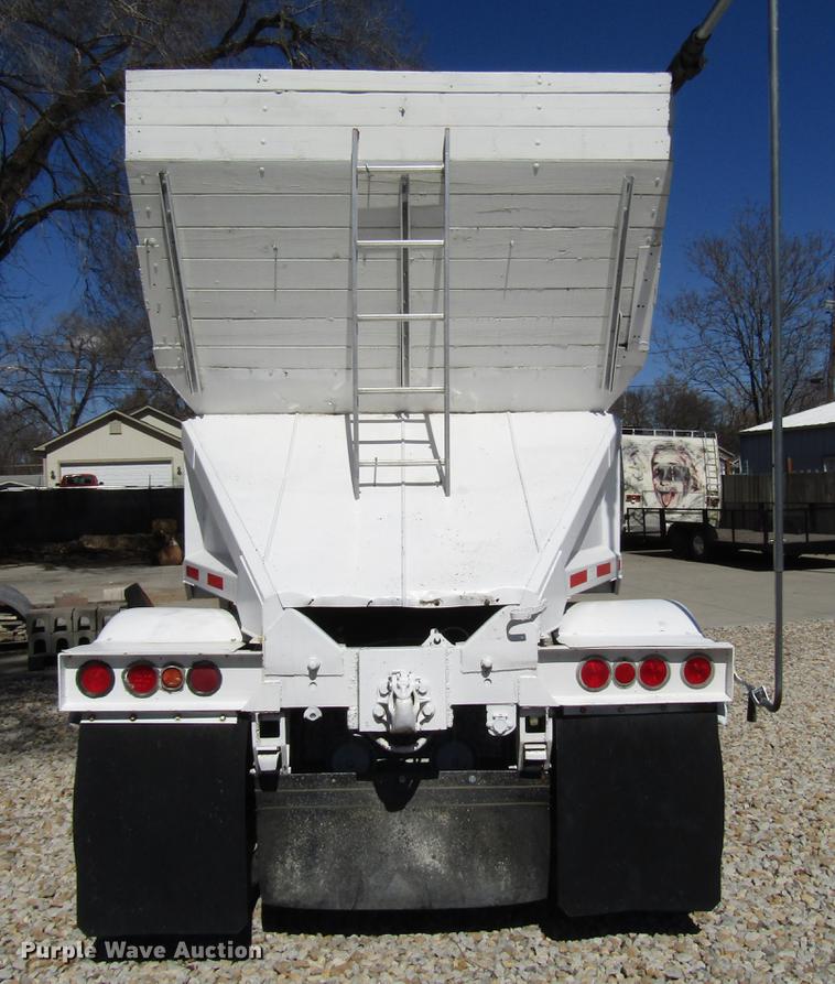 image for item DB6766 1975 International semi truck with Utility bottom dump trailer
