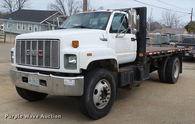 image for item DD2317 1996 GMC Top Kick C6500 flat dump bed truck