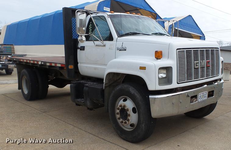 image for item DD2317 1996 GMC Top Kick C6500 flat dump bed truck