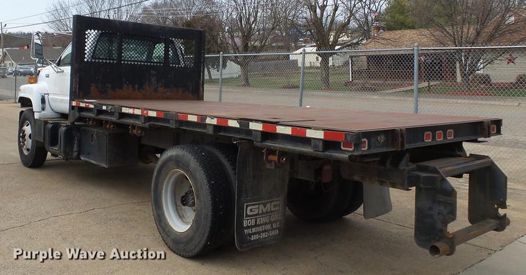 image for item DD2317 1996 GMC Top Kick C6500 flat dump bed truck
