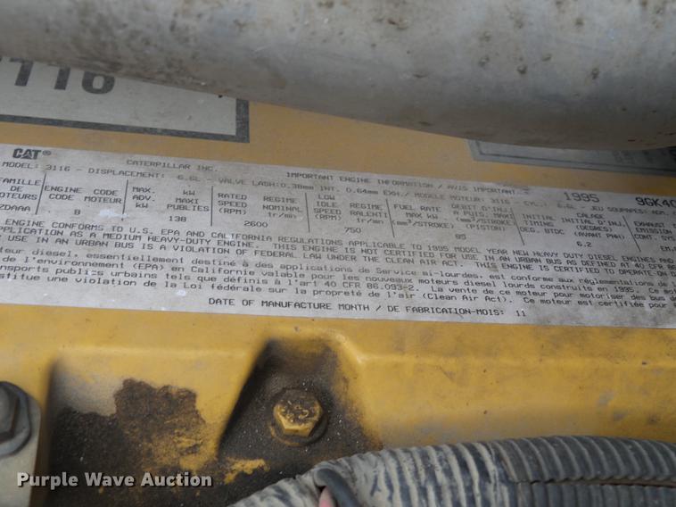 image for item DD2317 1996 GMC Top Kick C6500 flat dump bed truck